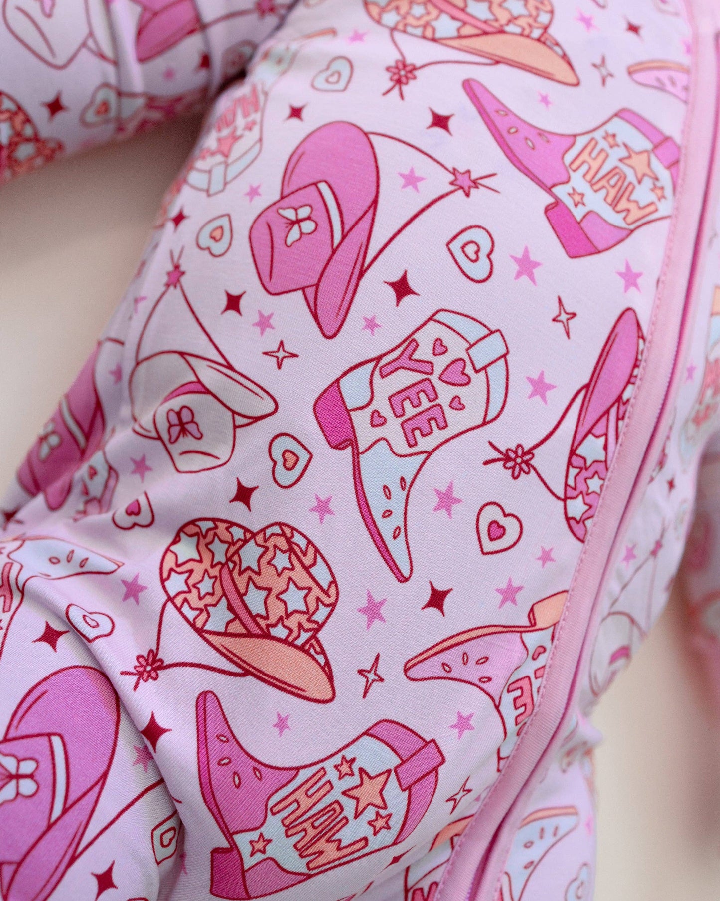 Cowgirl Bamboo Jammies- Zipper