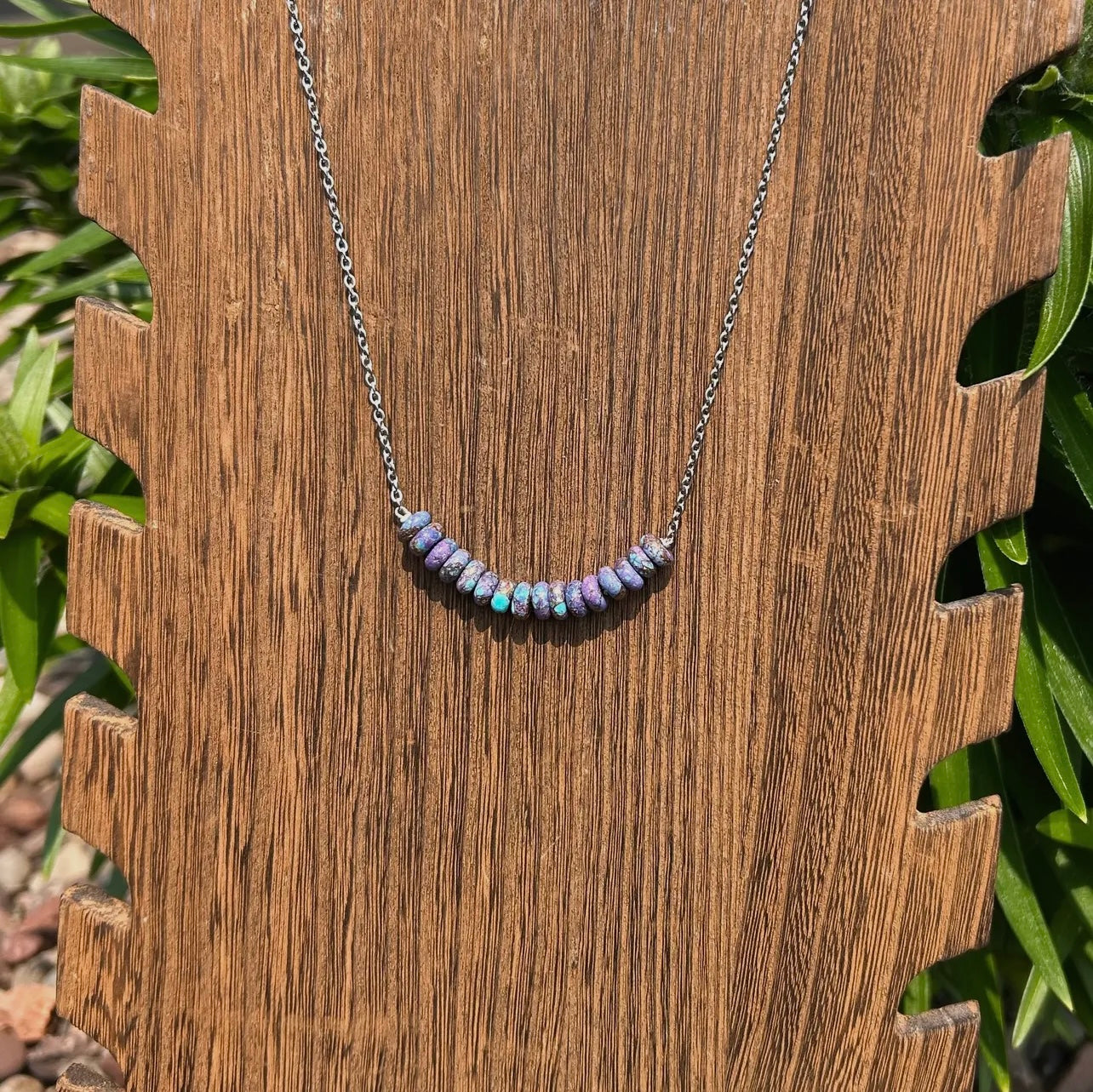 Preorder Purple/Turquoise Mojave necklace