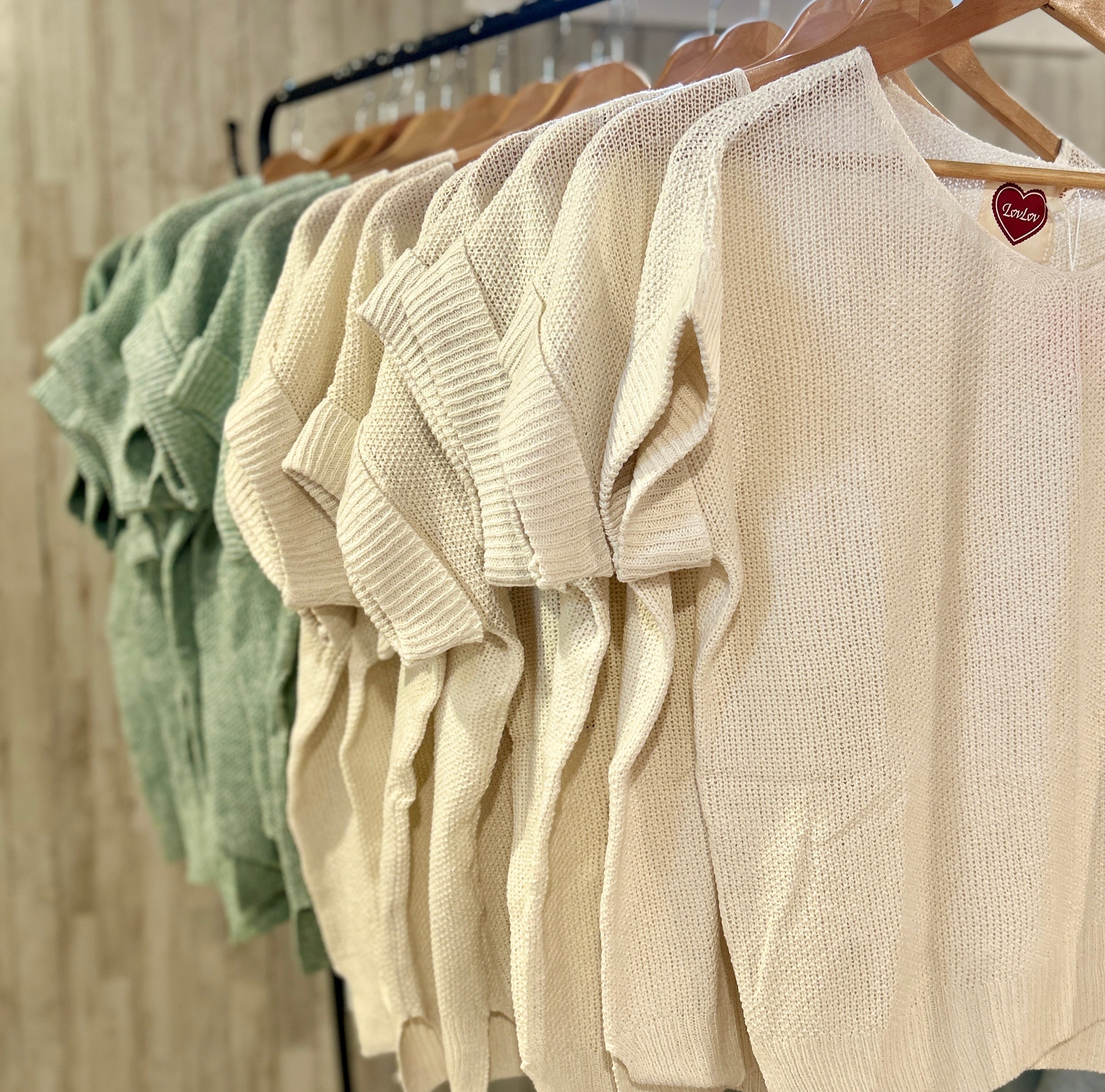 Knit Short Sleeve Sweater
