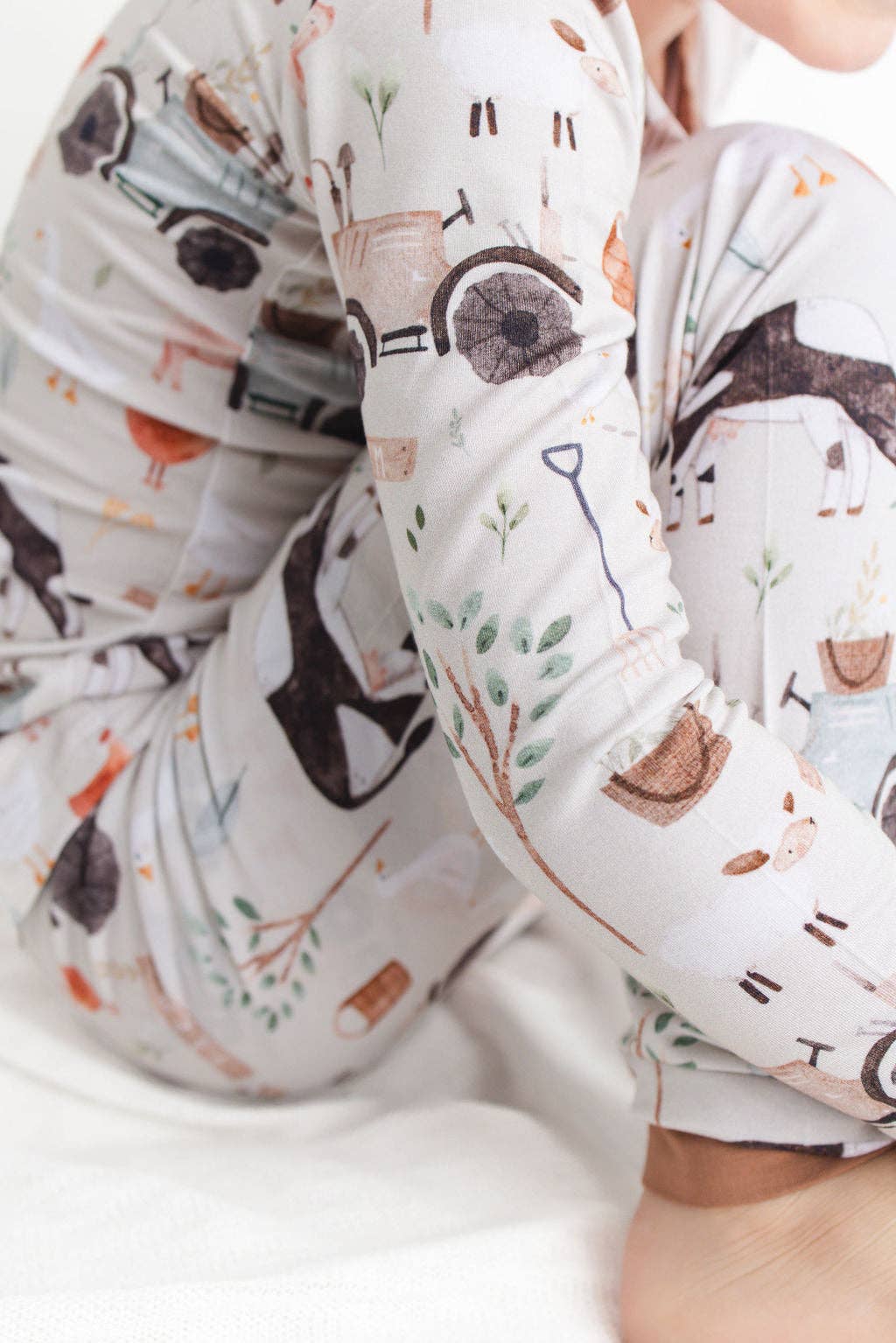 Tractor Ride Long Sleeve Bamboo Pajama Set