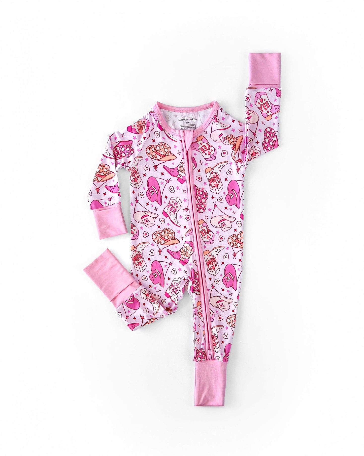 Cowgirl Bamboo Jammies- Zipper
