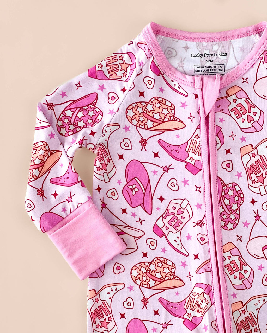 Cowgirl Bamboo Jammies- Zipper